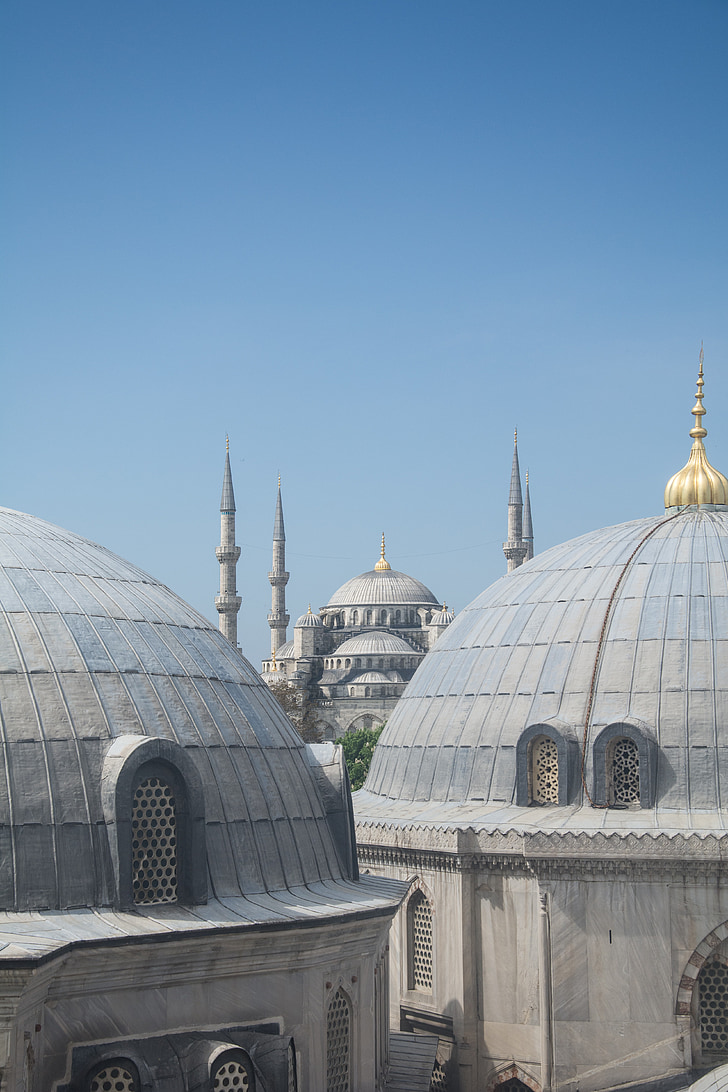 moskén, Istanbul, Turkiet, islam, arkitektur, Minaret, bönens hus