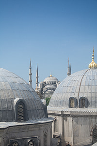 Moschee, Istanbul, Turkei, Islam, Architektur, Minarett, Haus des Gebetes