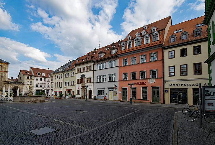 Výmar, Durynsko Německo, Německo, staré město, stará budova, zajímavá místa, kultura