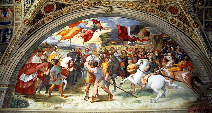 fresque, Vatican II, musées du Vatican, Eleodoro salle