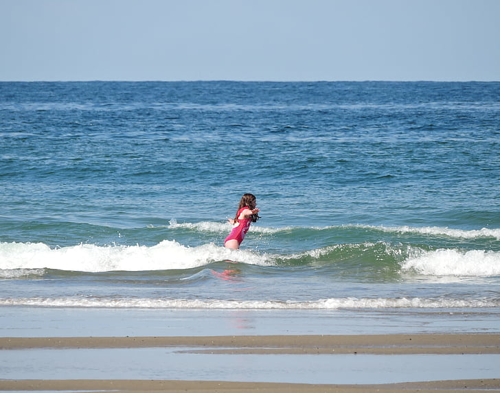 Playa, de surf, Océano, verano, mar, agua, ondas