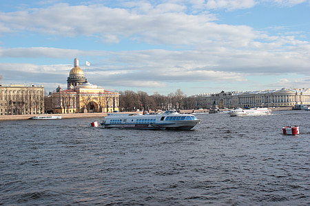 St.Petersburg Russland, Peter, historie, arkitektur, turisme, blå, natur