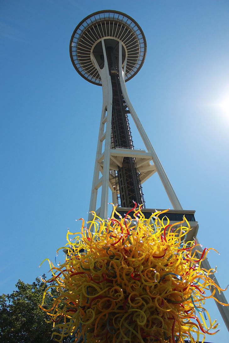 Space needle, Seattle, Washington, arkitektur, Downtown, berømte, turisme