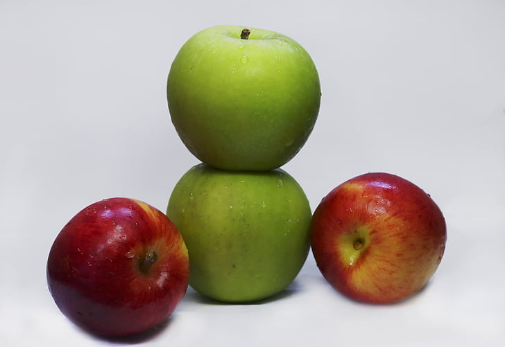 pommes, fruits, alimentaire, en bonne santé, organique, frais, naturel