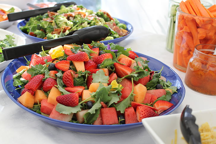 thực phẩm, hỗn hợp, trái cây, tấm, Dịch vụ ăn uống, Lễ kỷ niệm, Salad