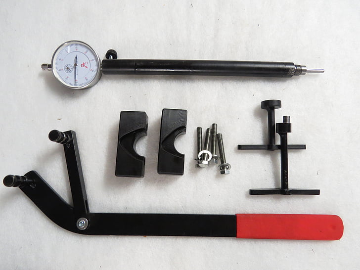 tools, camshaft, kamlås, indicator, clock