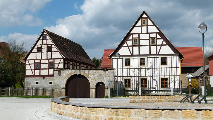 bonnewitz, pirna, cultural heritage, monument, houses, buildings, door