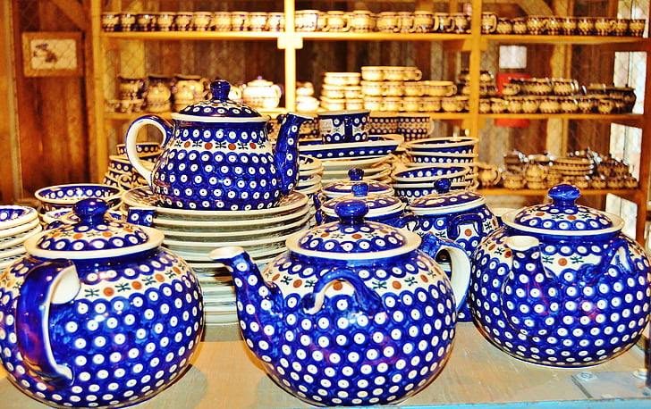 porcelaine, carafes de café, Bunzlauer porcelaine, Arts de la table, Nouveau