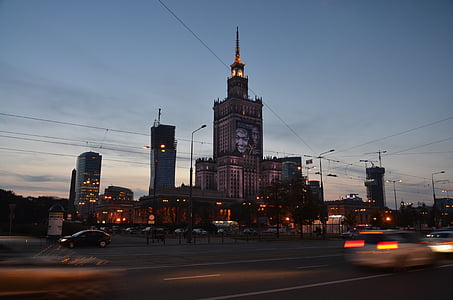 warsaw, poland, architecture, skyline, city, cityscape, tower