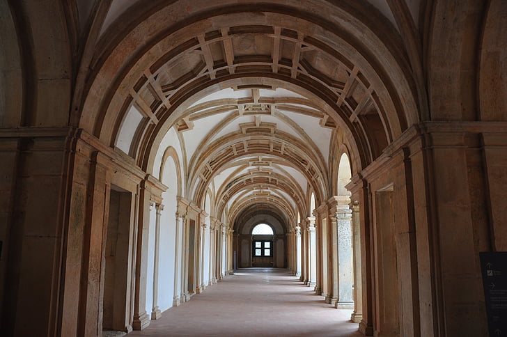 histoire, corridor, vieux, architecture, Pierre