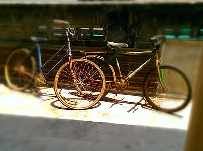 moto vintage, velho, bicicleta, bicicleta, ciclo de, atividade, ao ar livre