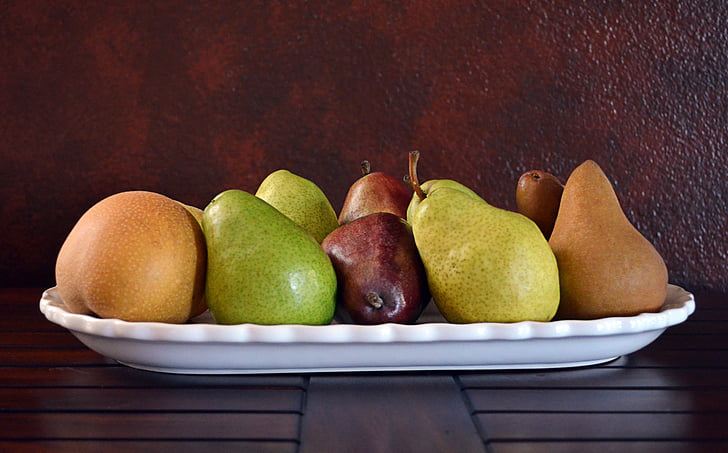 pears, fruit, fresh, healthy, nutrition, vegetarian, fresh fruit