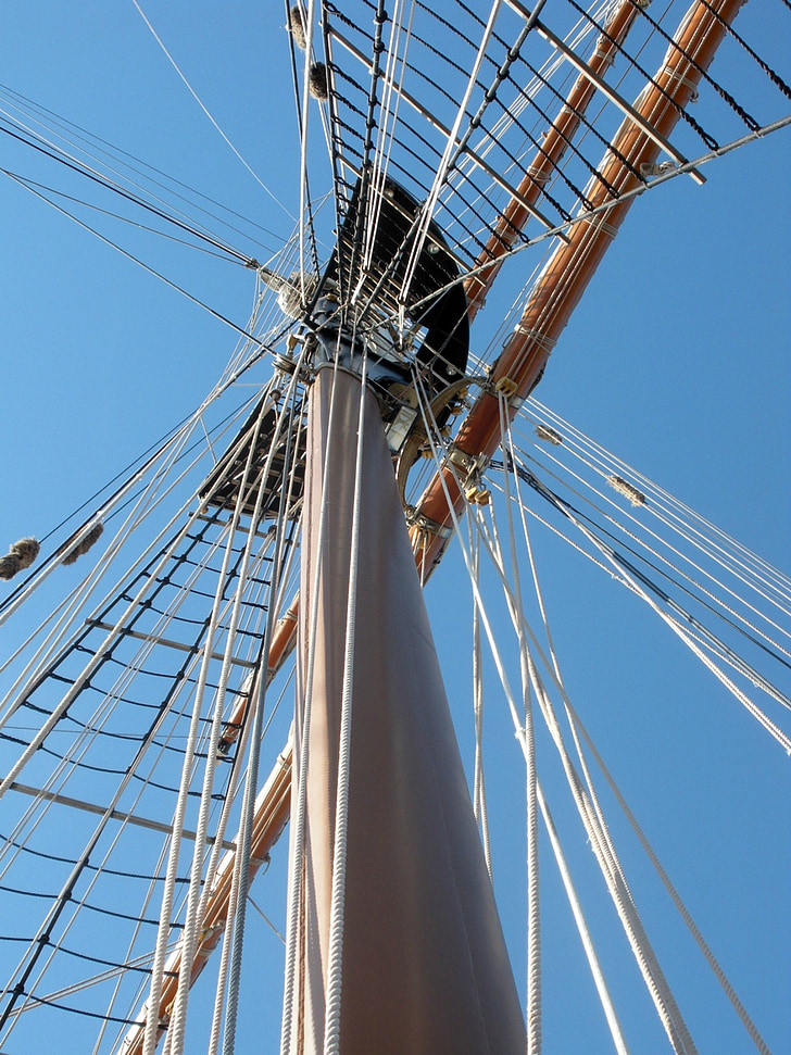 mast, skib, båd, sejlbåd, rigning, maritime