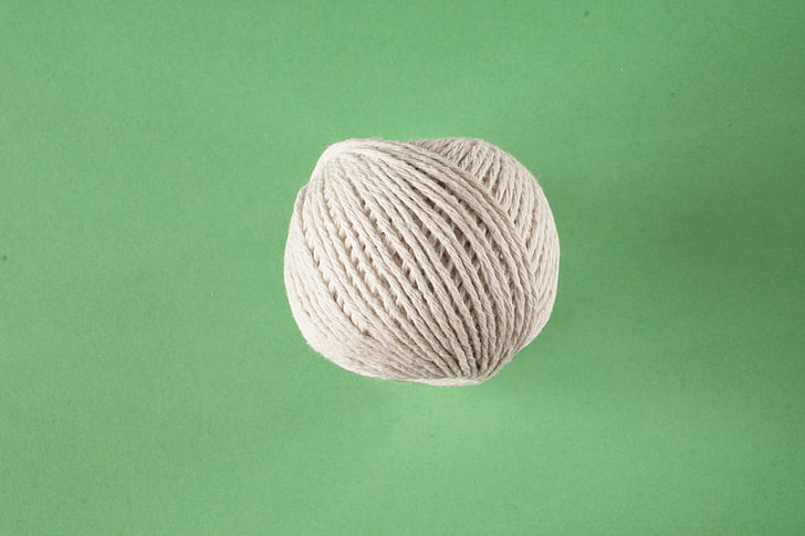 rope, knitting, cord, knaeul, role, natural fiber, wool