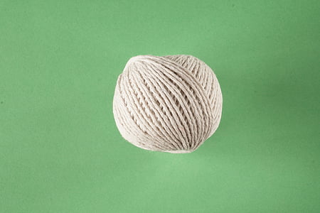 rope, knitting, cord, knaeul, role, natural fiber, wool