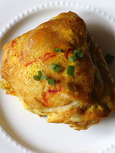 poulet, haut de cuisse, Curry de poulet rôti