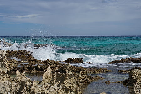 Océano, México, Playa, ondas, Splash, mar, agua