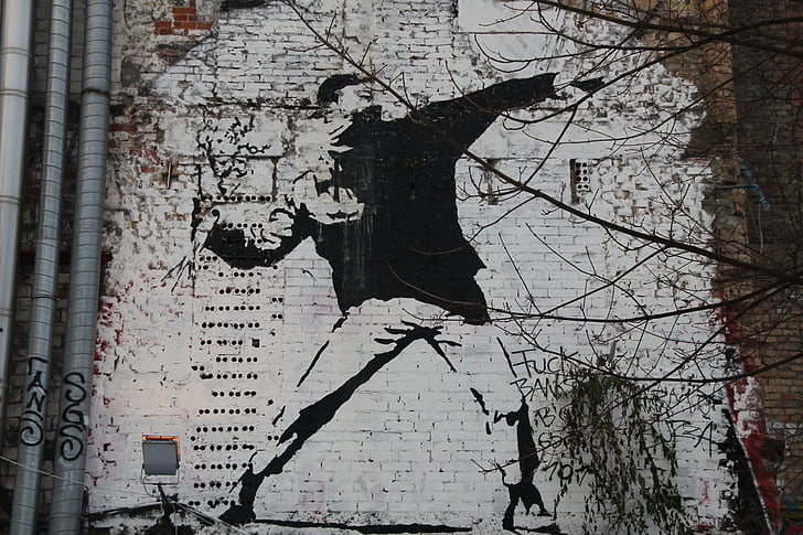 anarchy, graffiti, berlin graffiti