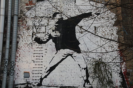 anarquia, graffiti, graffiti de Berlín