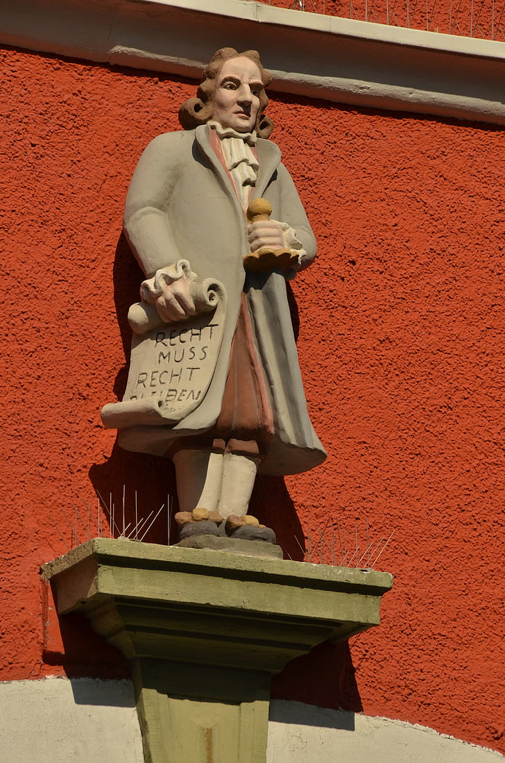 Alemania, Soest, imagen, estatua de, rojo, Correcto, historia
