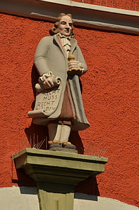 Tyskland, Soest, billede, statue, rød, højre, historie
