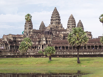 Ангкор Ват, Храм, Камбоджа, пейзаж