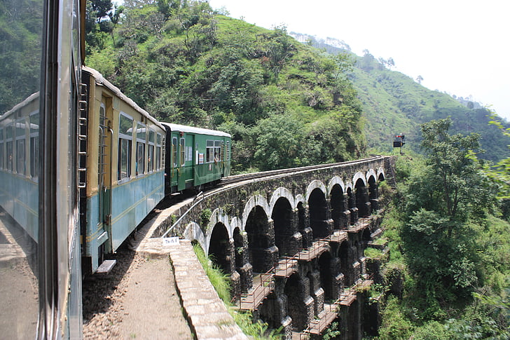 Ινδία, Σίμλα, Κάλκα, σιδηροδρόμων, τρένο, UNESCO, το τρένο