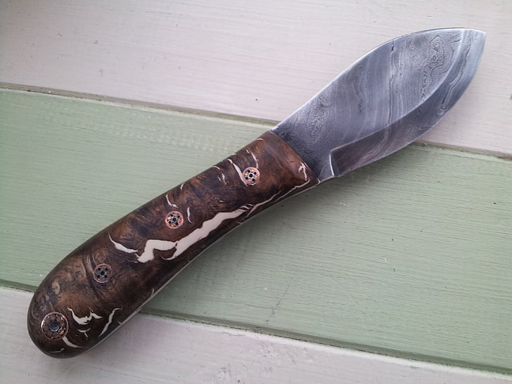 knife, handmade, damascus