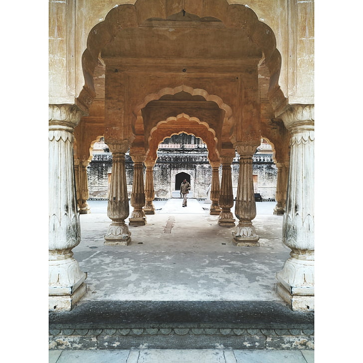 Palace, Jaipur, Rajasthan, Indien, arkitektur, traditionella, turism