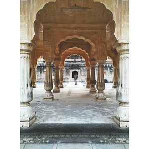 дворец, Джайпур, Раджастан, Индия, архитектура, традиционни, Туризъм