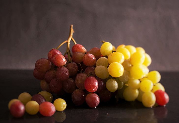 vaisių, sveikas, prinokusios vynuogės, uždaryti, prinokusių, skanus