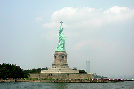 statuen, Frihetsgudinnen, Dom, USA, monument, Amerika, byen