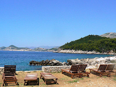 Mediterráneo, mar, vacaciones, relajarse, caliente, tan, pacífica