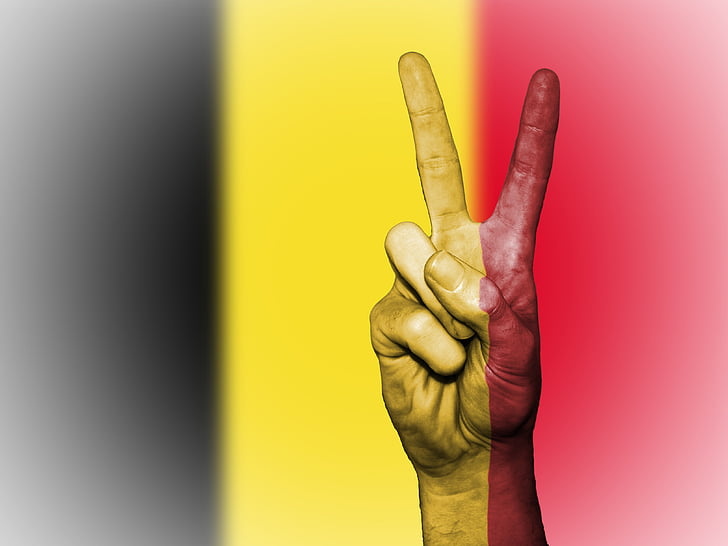 Belgio, bandiera, pace, Priorità bassa, banner, colori, paese