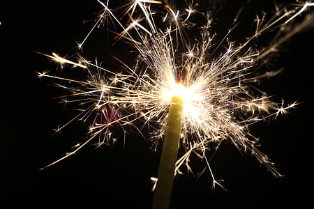 luces de Bengala, fuegos artificiales, celebrar, 4 de julio, Dom, explotar, partido
