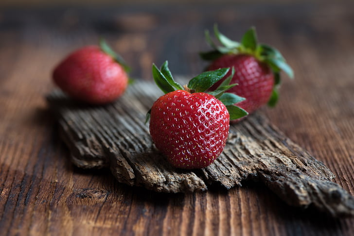 jahody, červená, zrelé, sladký, zdravé, prírodný produkt, samozrejme