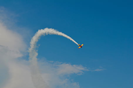 Airshow, samolot, dym, lotnictwa, samolot
