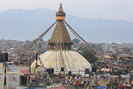 Nepal, Kathmandu, Boudhanath, stupaen, Sanctuary, UNESCO, verdensarv