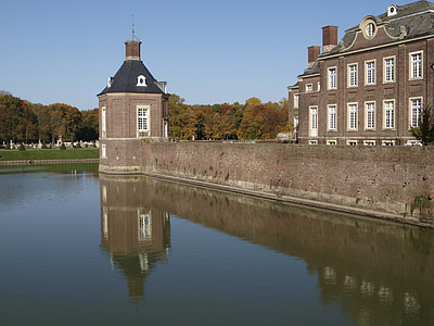 chiese del Nord, Castello con fossato, Münsterland, storicamente, barocco, Castello, Schlossgarten