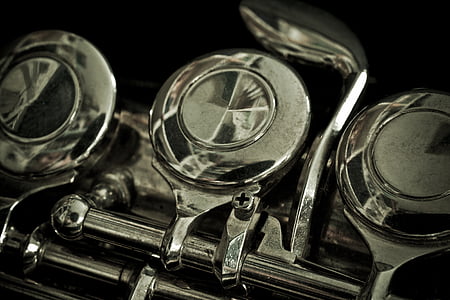 flauta, glazbeni instrument, Srebrni pozlaćeni, glazba, instrumenta, klasični, Poprečni flauta