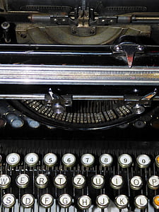 rašomoji mašinėlė, mašina, rašytojas, raštu, šriftas, Spausdinti, laiškas