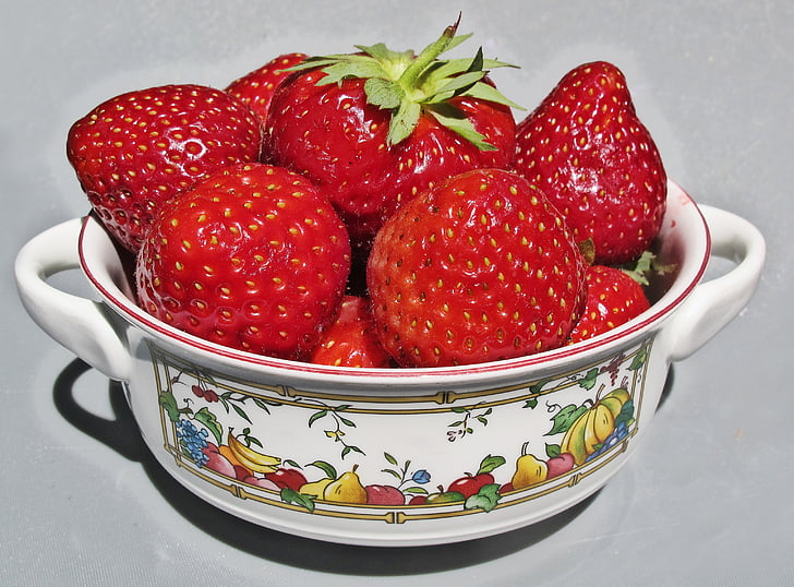 fraise, petits fruits, coquille, fruits, mûres, Sweet, fruits