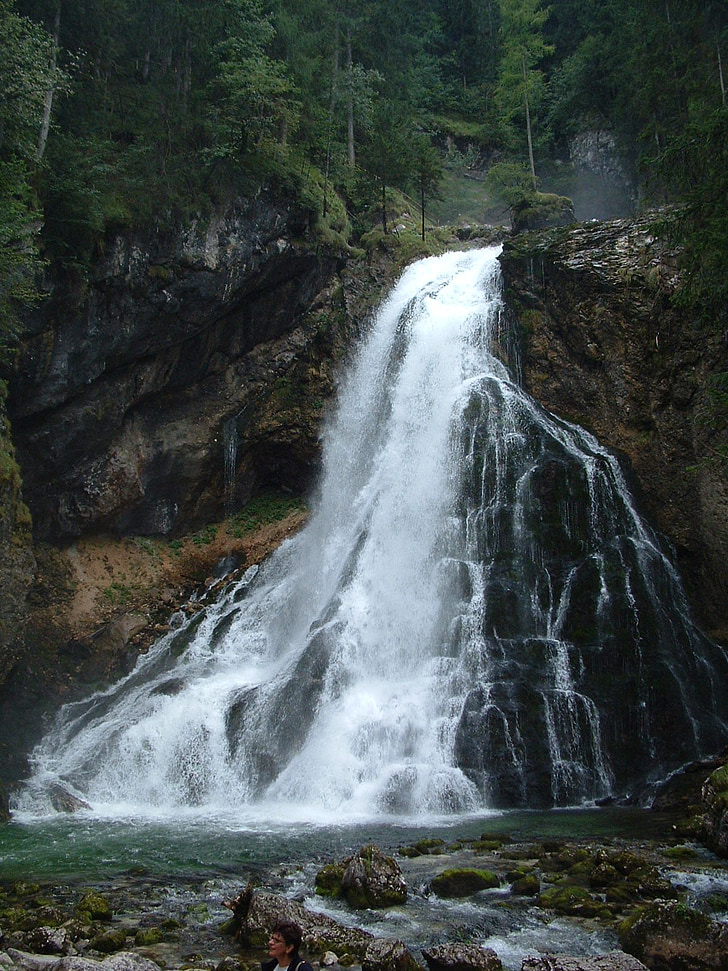Austria, Golling, cascada, naturaleza, Río, agua, corriente
