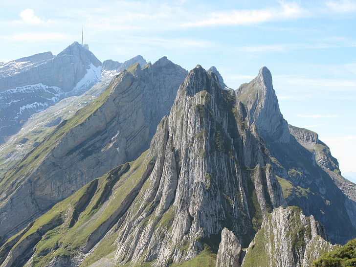 montagnes, alpin, paysage, Suisse