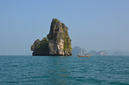 остров, рок, Тайланд, море, океан, вода, синьо