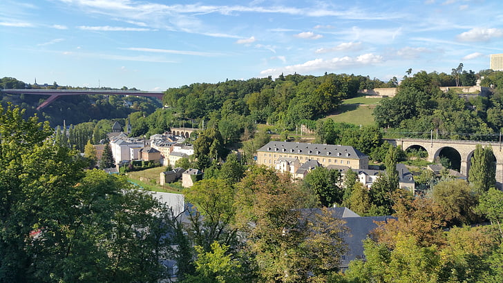 Luxembourg, Kota Luksemburg, Jembatan, pemandangan