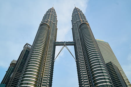 Malaysia, grattacielo, costruzione, struttura, cielo, grande, edifici