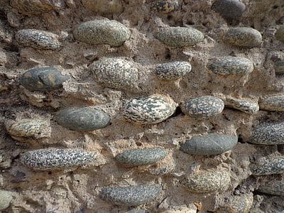 piedras, pared, arquitectura, antigua, patrones de, gris, gris