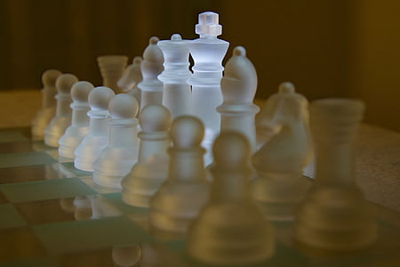 Schach, Schach-Spiel, Schachfiguren, König, Lady, Läufer, spielen