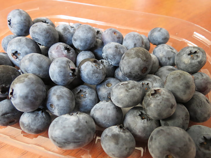 blueberries, berries, fruit, jagoda, violet
